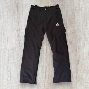 Gerry Black Snow Ski Pants Mens M Adjustable Waist Insulated Cargo Pockets